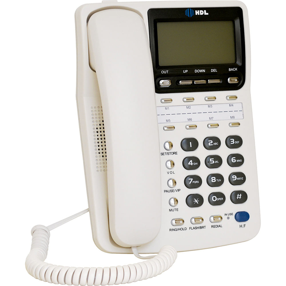 Telefone Centrixfone Legrand HDL com Identificador de Chamada Branco