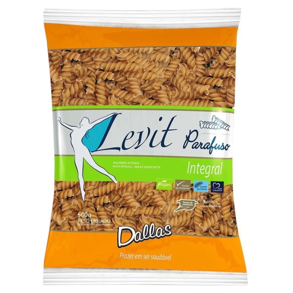 Encontraproduto.com.br - Macarrão Integral Levit Parafuso Pacote com 500g