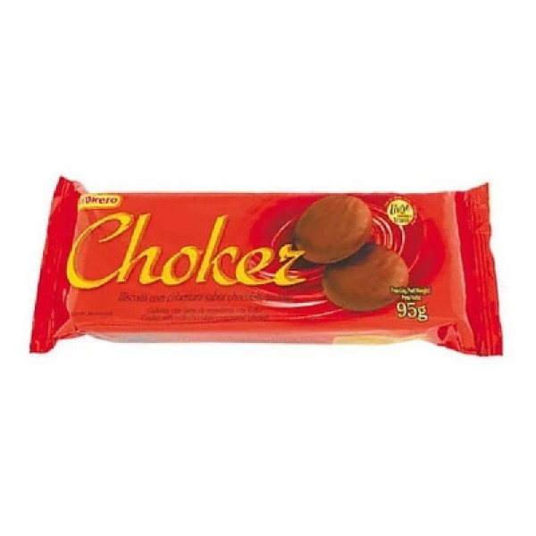 Encontraproduto.com.br - Biscoito com Cobertura de Chocolate Choker 95 g