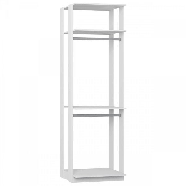 Encontraproduto.com.br - Módulo Closet com Cabideiros Clothes Branco