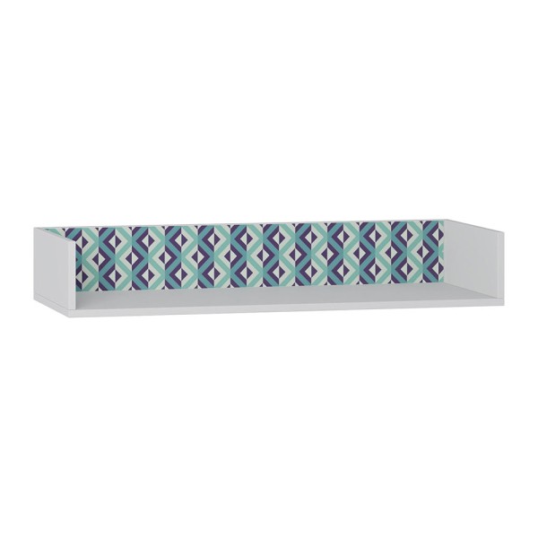 Encontraproduto.com.br - Nicho Retangular Retrô 92 cm - Branco/Azul