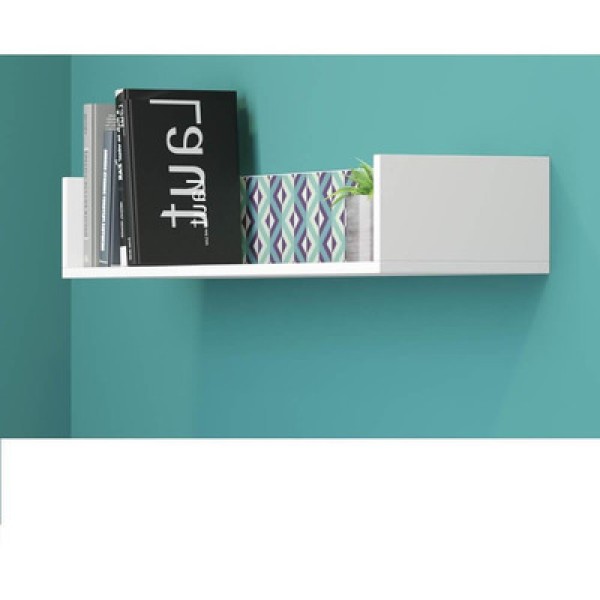 Encontraproduto.com.br - Nicho Retangular Retrô 92 cm - Branco/Azul