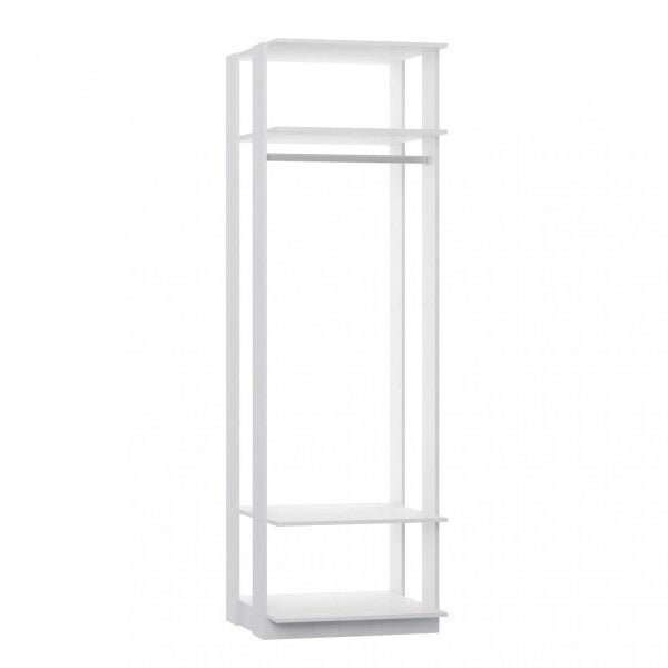 Encontraproduto.com.br - Módulo Closet 1 Cabideiro e 2 Prateleiras Be Mobiliario - Branco TX
