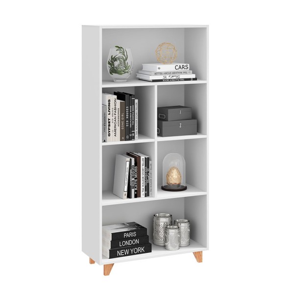 Encontraproduto.com.br - Estante Aurora com 4 Nichos - Branco
