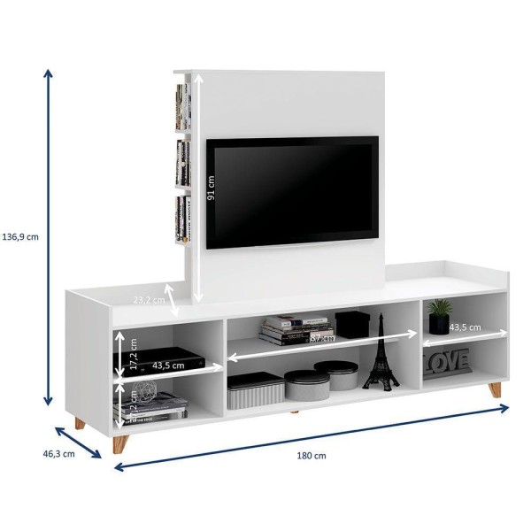 Encontraproduto.com.br - Rack com Painel Aurora para TV de até 40