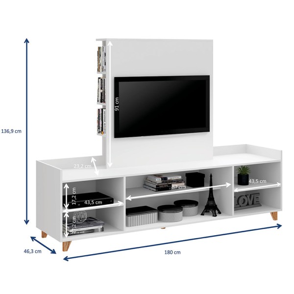 Encontraproduto.com.br - Rack com Painel Aurora para TV de até 40