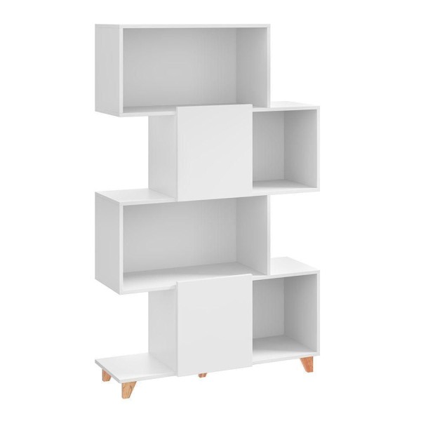 Encontraproduto.com.br - Estante Aurora com 2 Portas e 4 Nichos - Branco