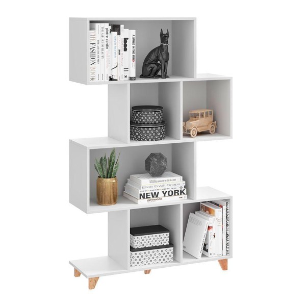 Encontraproduto.com.br - Estante Aurora com 2 Portas e 4 Nichos - Branco