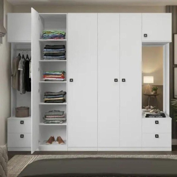 Encontraproduto.com.br - Guarda-roupas Modulado 1 Porta C-prateleiras Linha Free