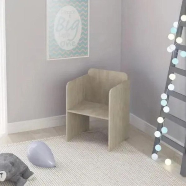 Encontraproduto.com.br - Cadeira Infantil Com Altura Regulável Be Mobiliário - Nature