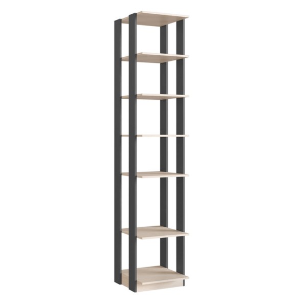 Encontraproduto.com.br - Módulo Closet com 5 prateleiras 41cm Espresso Be Mobiliario - Nature com Grafite
