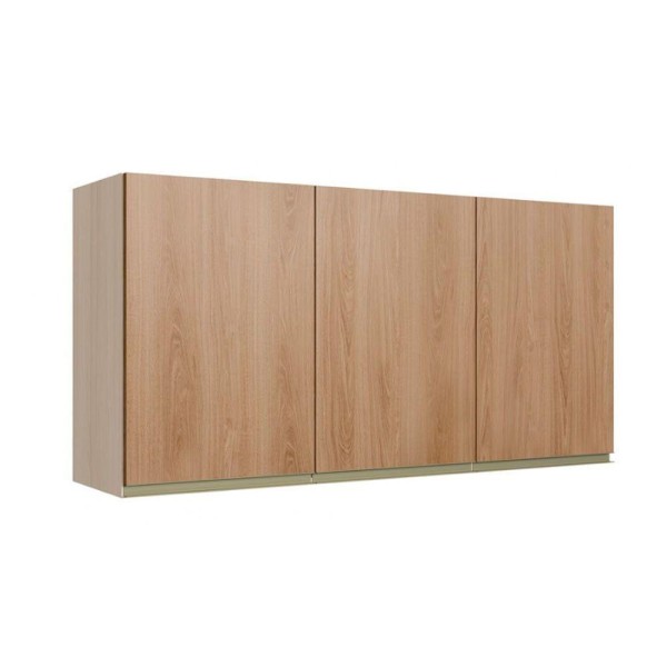 Encontraproduto.com.br - Armário Aéreo Para Cozinha 3 Portas Cook Nature Com Madeira