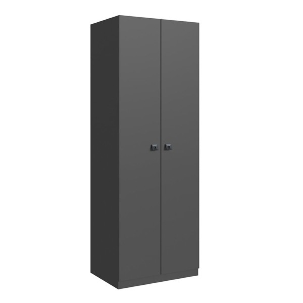 Encontraproduto.com.br - Guarda Roupas Modulado 2 Portas Com Cabideiro 1001 Free Be Mobiliário Grafite