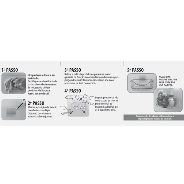 Encontraproduto.com.br - Porta Papel Toalha E Suporte Para Condimentos De Parede Preto Adesivo Sem Furos Temperos Chás Utimil