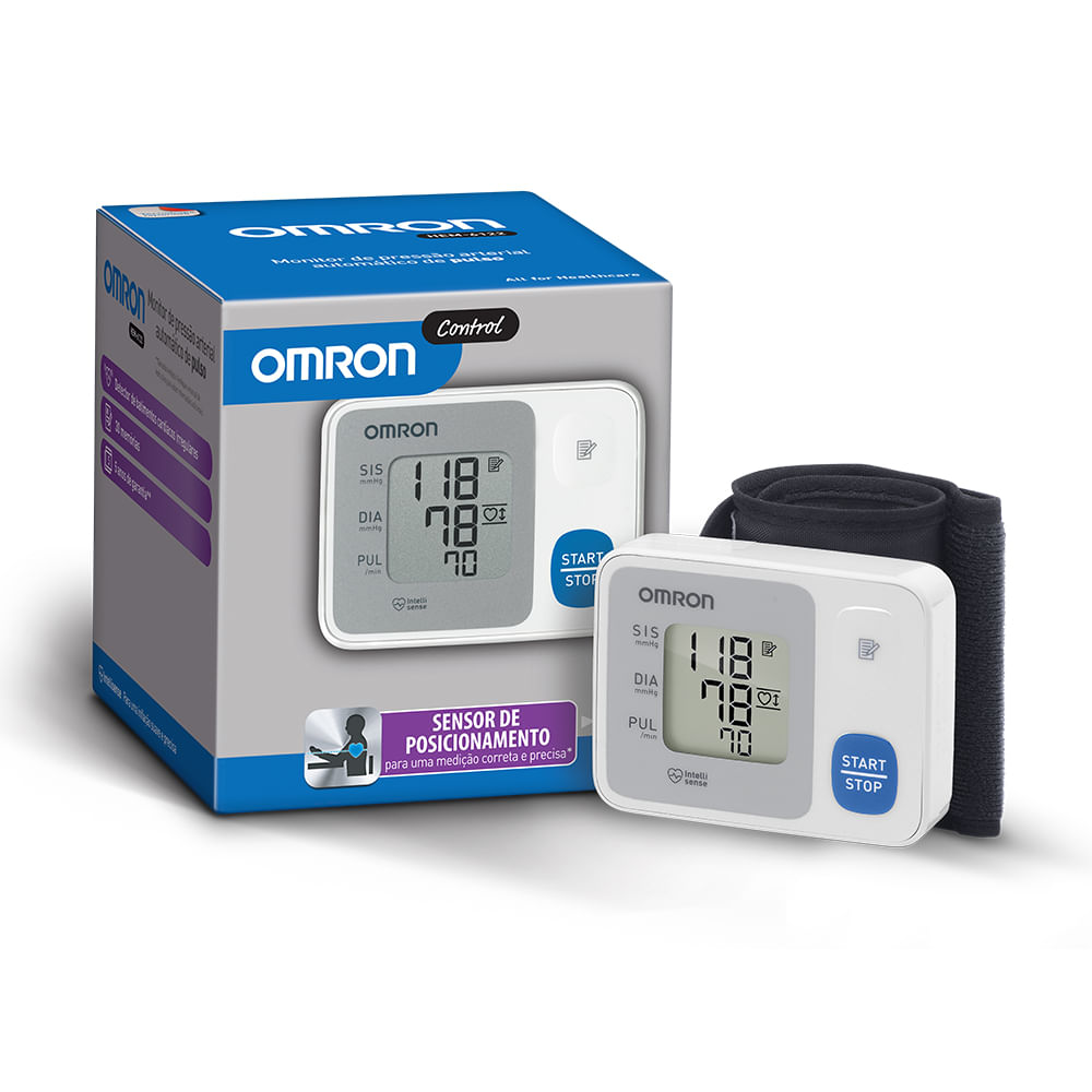 Encontraproduto.com.br - Aparelho de Pressão Digital Omron Automático Pulso HEM-6124