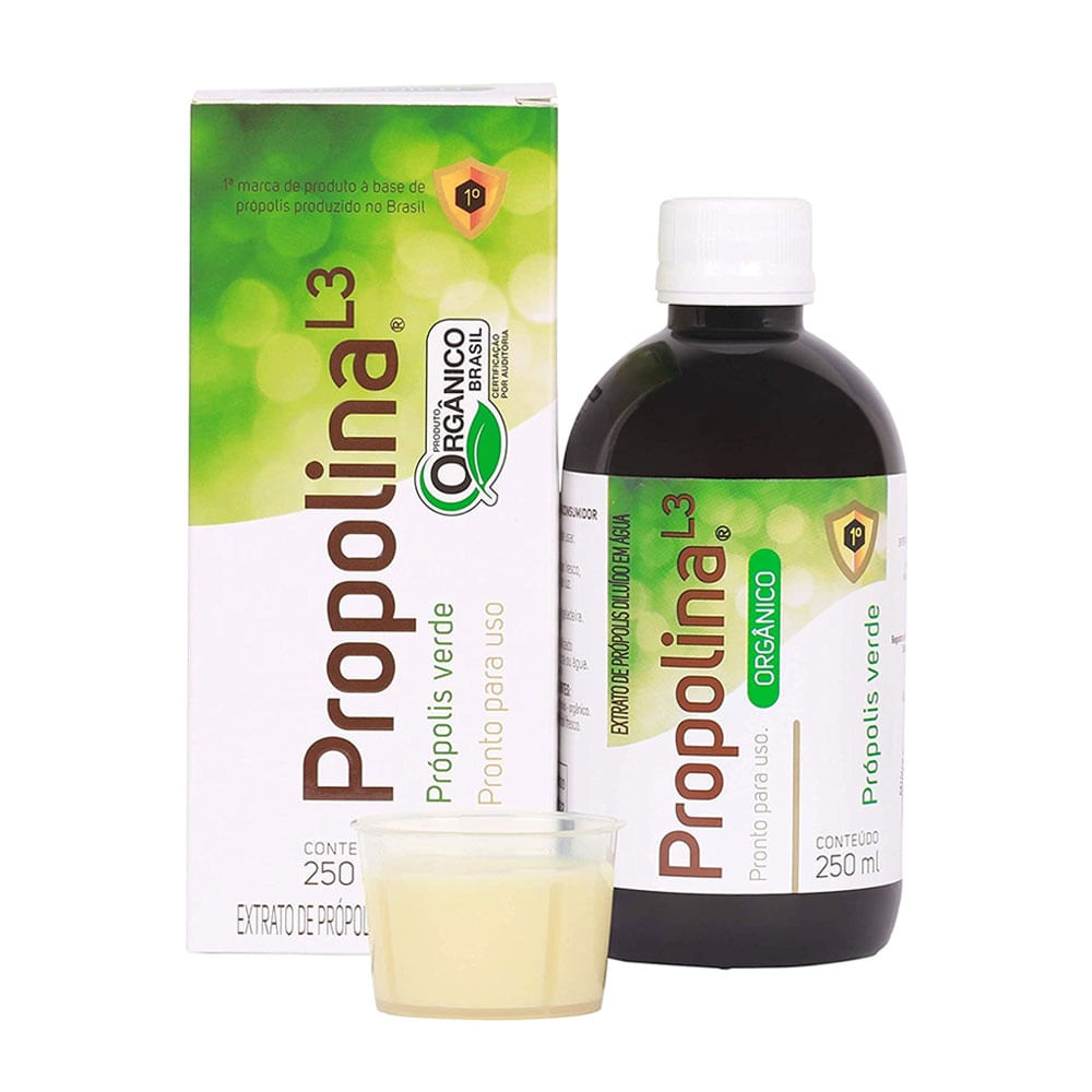 Extrato de Própolis Propolina Verde Orgânico Diluído 250ml