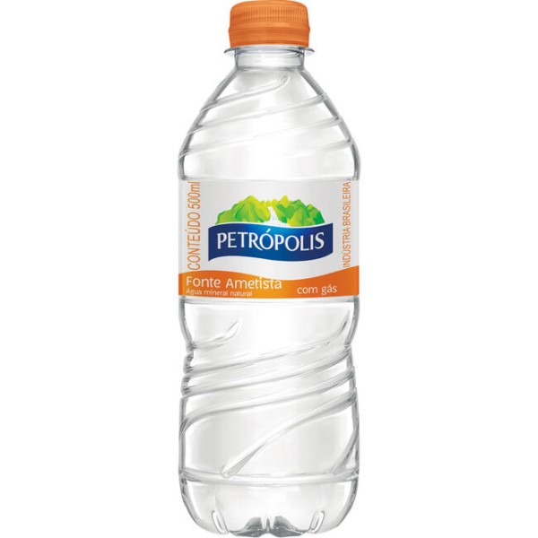 Água Mineral Petrópolis Com Gás Pet com 500ml