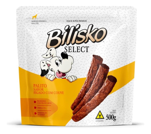 Petisco Bilisko Palito para Cães Fígado com Couve