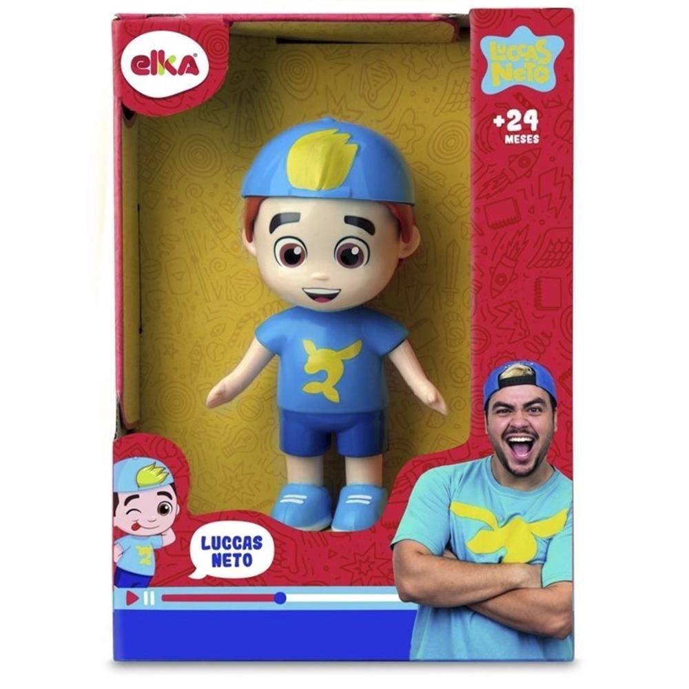 Encontraproduto.com.br - Boneco Luccas Neto Aventureiro Azul Elka 1125