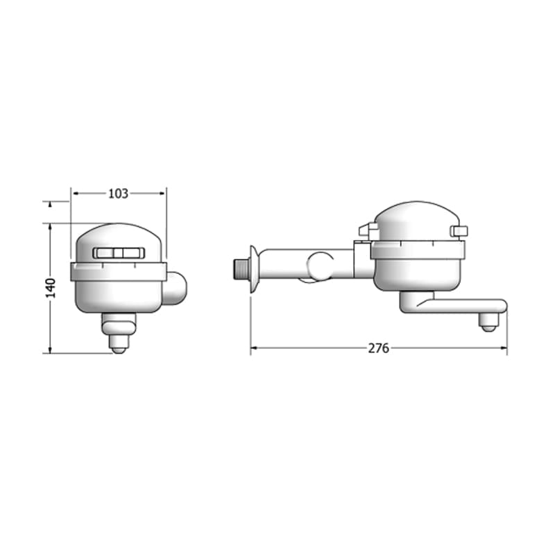 Torneira Elétrica Clean de Parede Branca Lorenzetti 220V 5500W