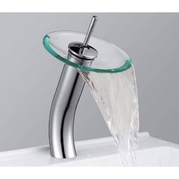 Encontraproduto.com.br - Monocomando para lavatório WaterFall 2877 C70 bica alta cromado Lorenzetti