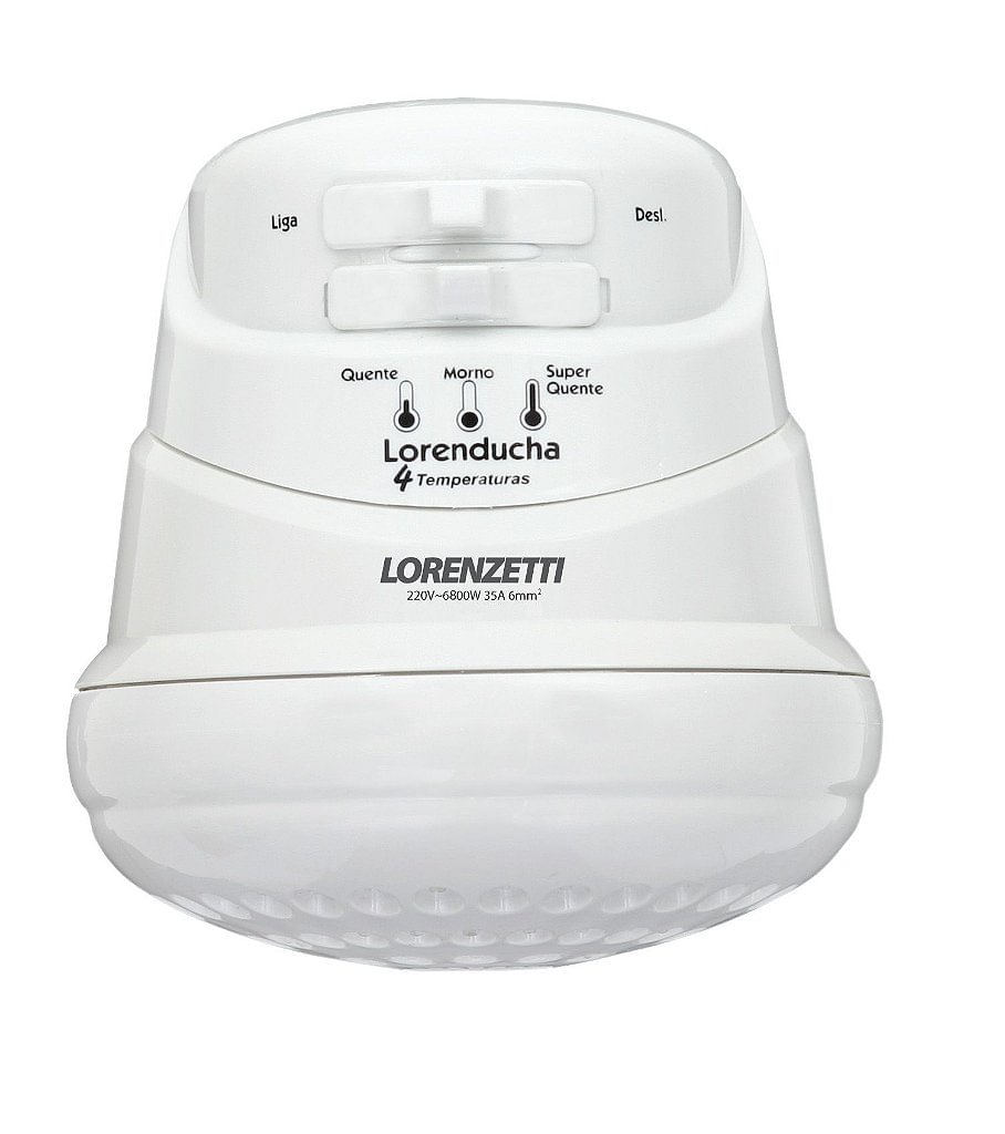 Encontraproduto.com.br - Ducha Lorenzetti Lorenducha Branco 6800W 220V