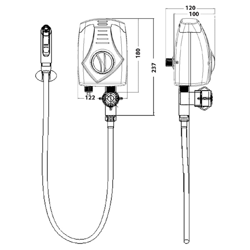 Encontraproduto.com.br - Aquecedor Multi-Uso C/Ducha Intima 3t - Lorenzetti