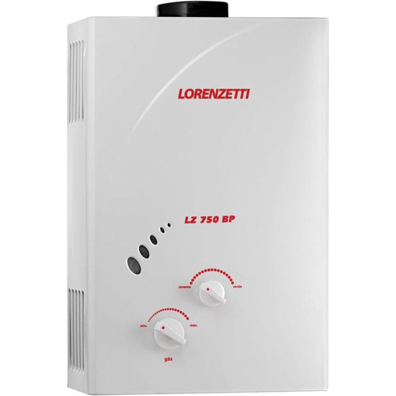 Encontraproduto.com.br - Aquecedor A Gás LZ 750-BP GLP Lorenzetti