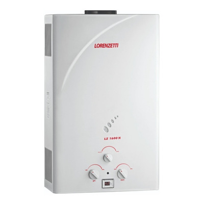 Encontraproduto.com.br - Aquecedor de água à gás GN 15L/m LZ 1600N branco Lorenzetti