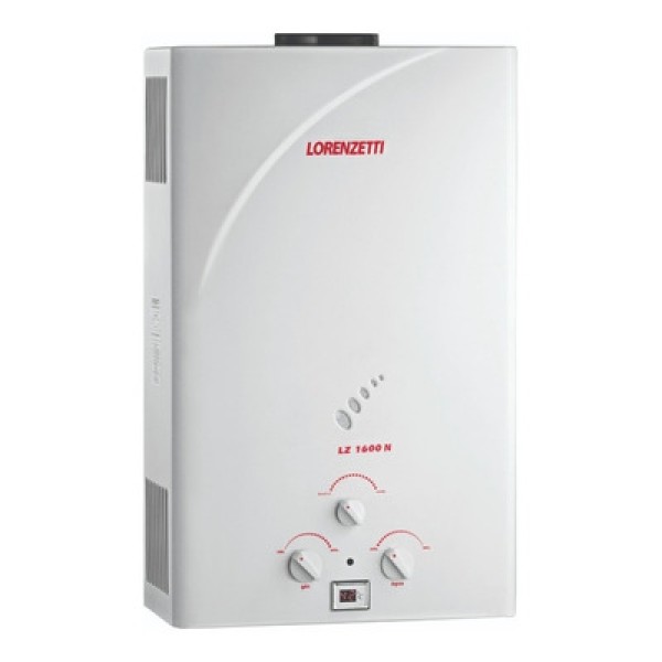 Encontraproduto.com.br - Aquecedor de água à gás GN 15L/m LZ 1600N branco Lorenzetti