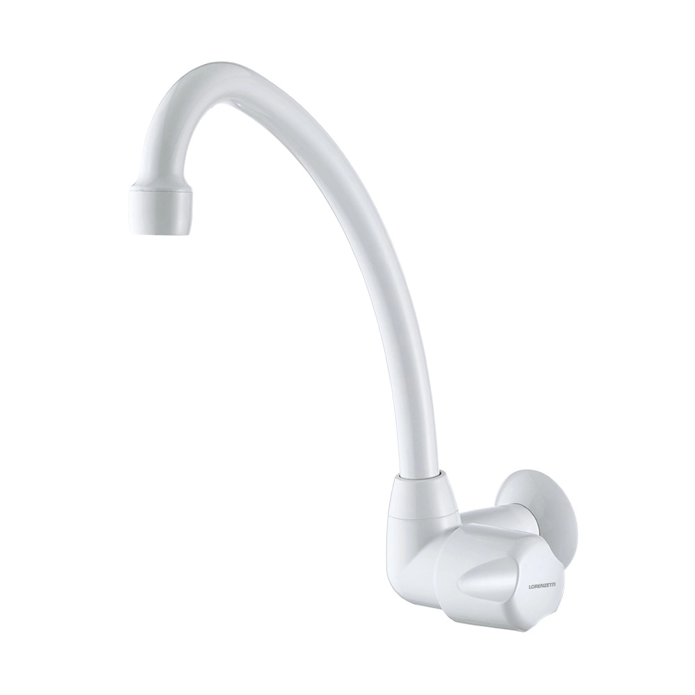 Encontraproduto.com.br - Torneira Para Cozinha De Parede Bica Móvel 1168 F27 Branca Fatti Lorenzetti
