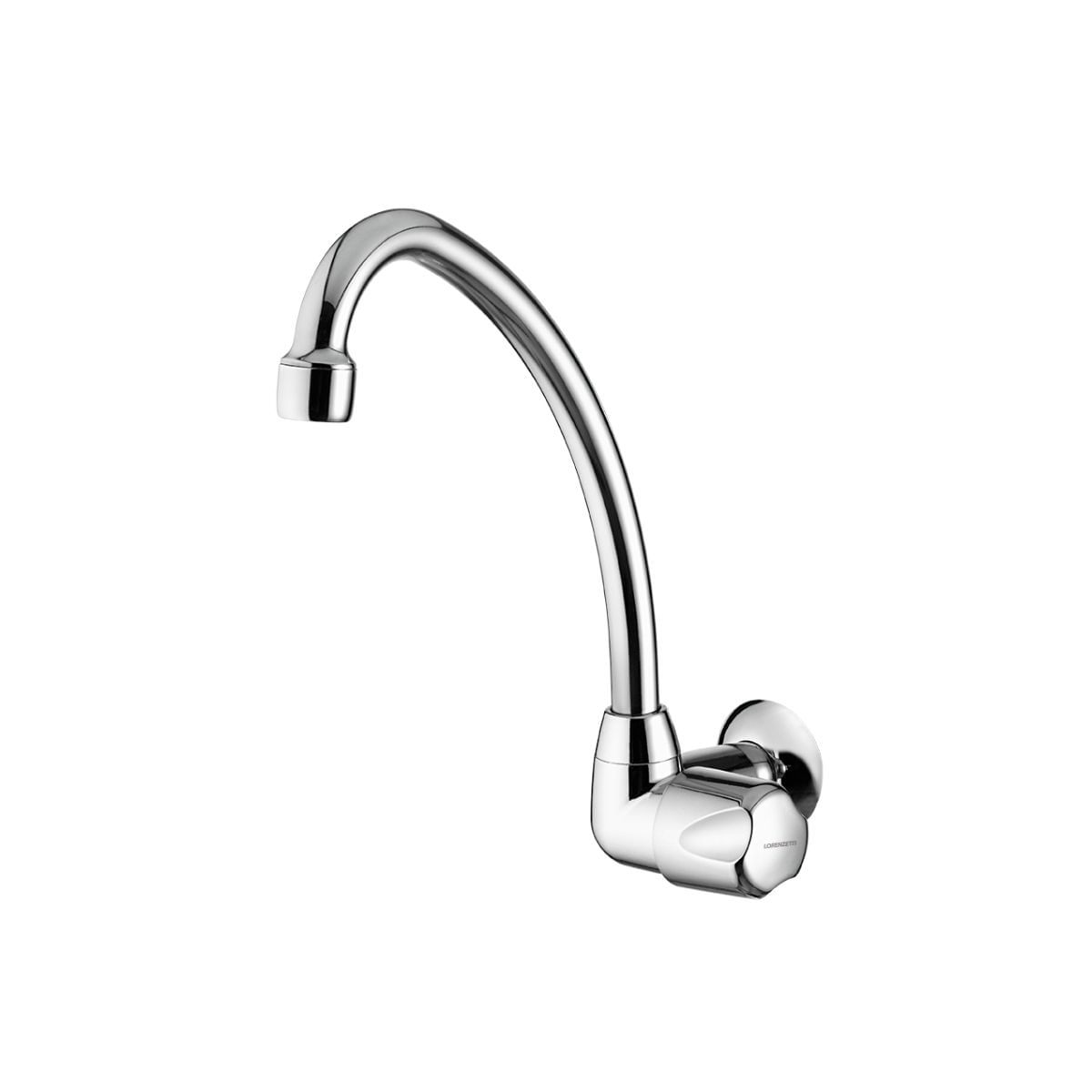 Encontraproduto.com.br - Torneira para Cozinha de Parede com Bica Móvel Fatti Cromado 1/2