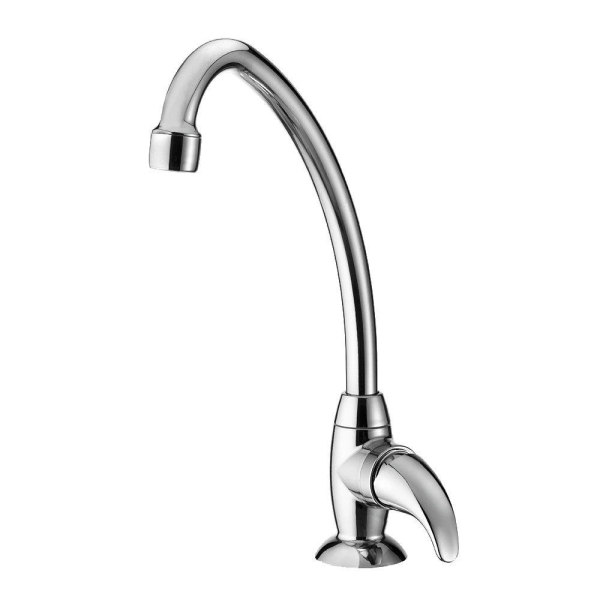 Encontraproduto.com.br - Torneira Plástica Lorenzetti Pratti 1167 F56 Com Bica Alta De Bancada Cromada