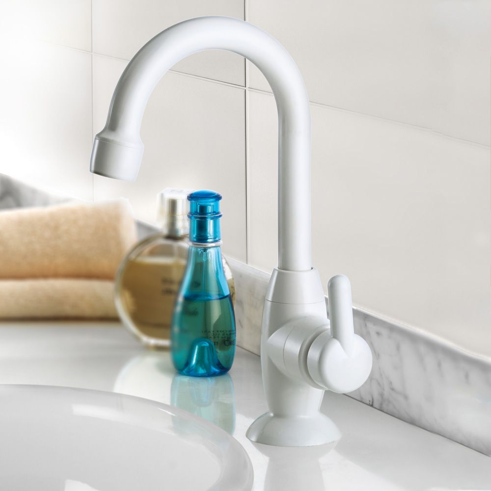 Encontraproduto.com.br - Torneira de Mesa Para Lavatório 1195 F31 Branco Lorezentti