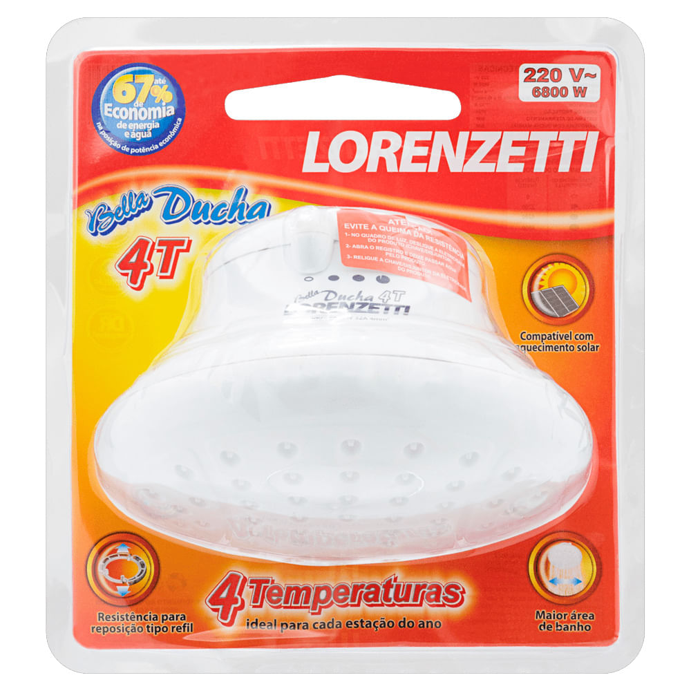 Encontraproduto.com.br - Ducha 4 Temperaturas Lorenzetti Bella Ducha 220V