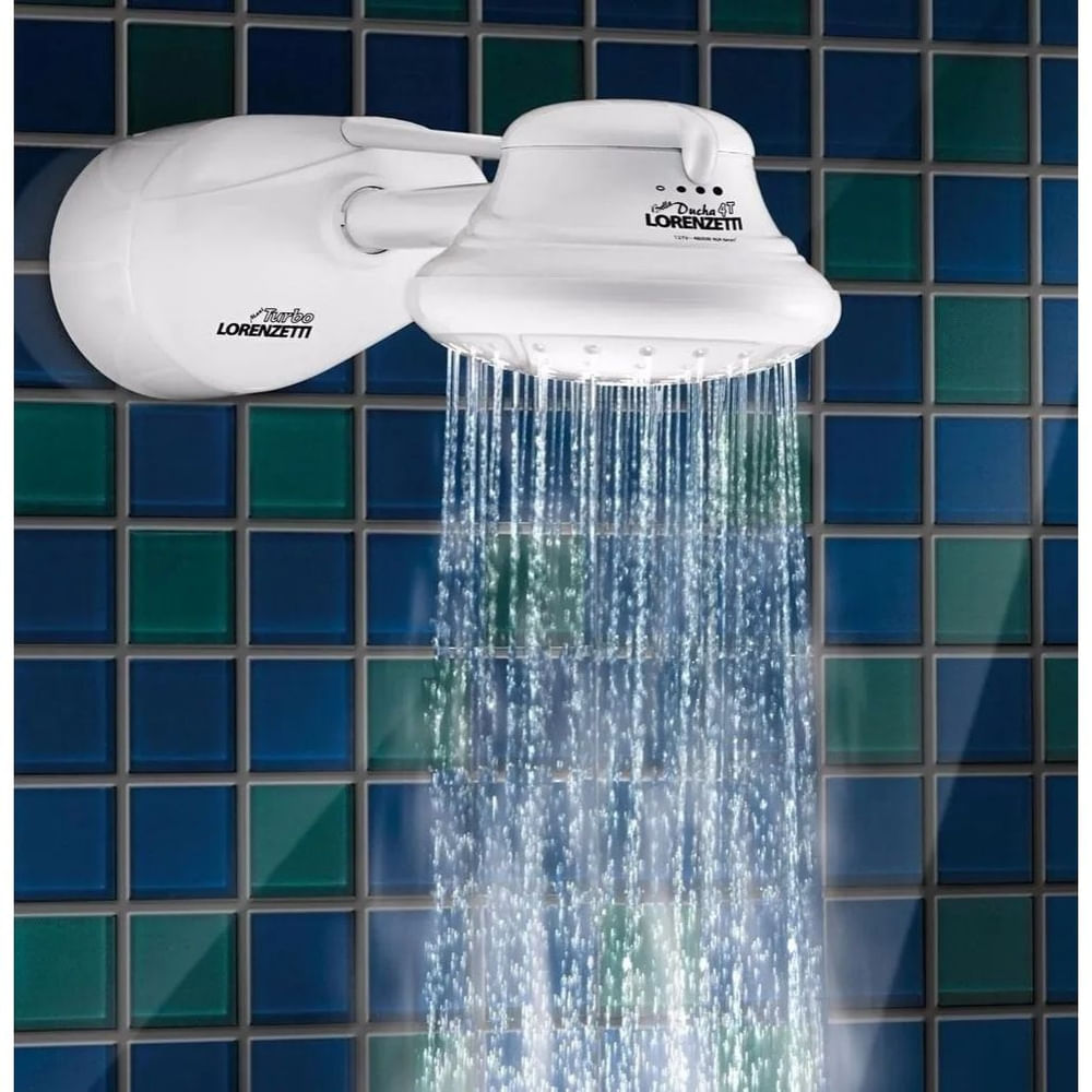 Encontraproduto.com.br - Chuveiro Elétrico Multitemperatura com 4 Temperaturas Bella Ducha Turbo Ultra Branco 220V 6800W - Lorenzetti
