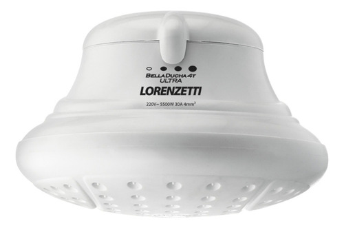 Chuveiro Elétrico Multitemperatura com 4 Temperaturas Bella Ducha Turbo Ultra Branco 220V 6800W - Lorenzetti
