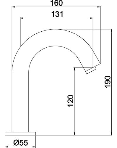 Encontraproduto.com.br - Torneira Lorensense 1185 C80 Acionamento Automático Com Sensor Lorenzetti