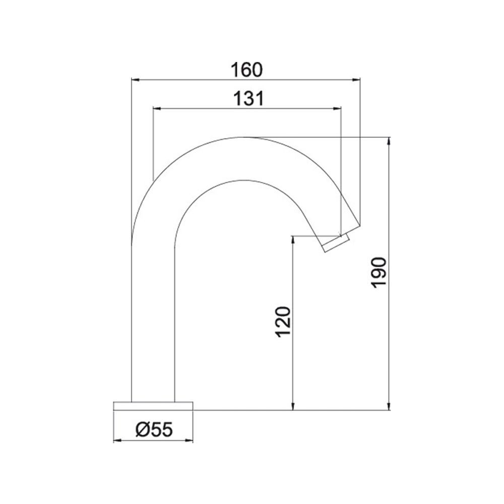 Encontraproduto.com.br - Torneira Lorensense 1185 C80 Acionamento Automático Com Sensor Lorenzetti