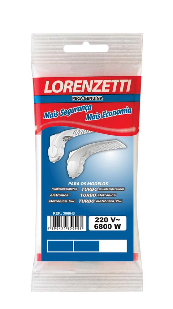 Encontraproduto.com.br - RESIST 3060B CHUV DUO SHO 220V 6800W LORENZETTI
