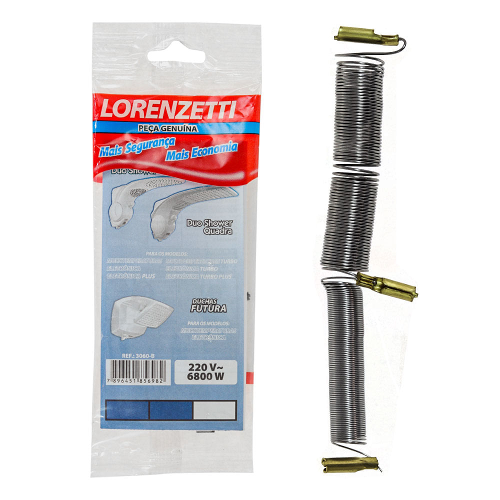 Encontraproduto.com.br - RESIST 3060B CHUV DUO SHO 220V 6800W LORENZETTI