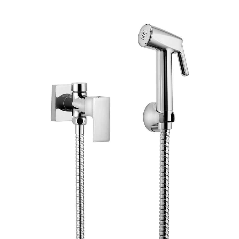 Encontraproduto.com.br - Ducha Higiênica Lorenzetti Loren Vogue 1984 C98 com Registro e Derivação Cromada