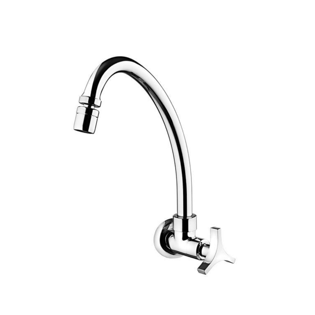 Encontraproduto.com.br - Torneira Lorenzetti LorenTrio 1168 C33 com Bica Alta de Parede Cromada