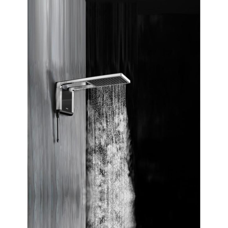 Encontraproduto.com.br - Chuveiro Lorenzetti Acqua Storm Ultra 7800W Preto com Cromado – 220 Volts