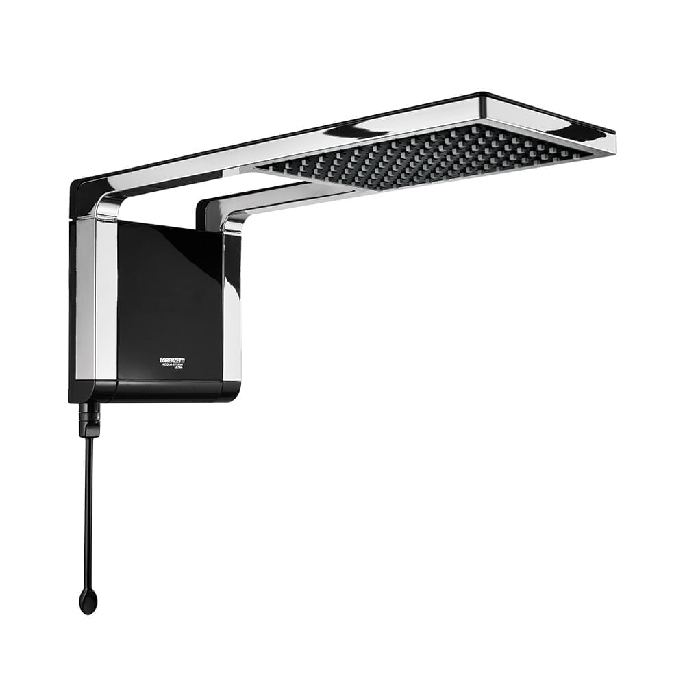 Encontraproduto.com.br - Chuveiro Lorenzetti Acqua Storm Ultra 7800W Preto com Cromado – 220 Volts