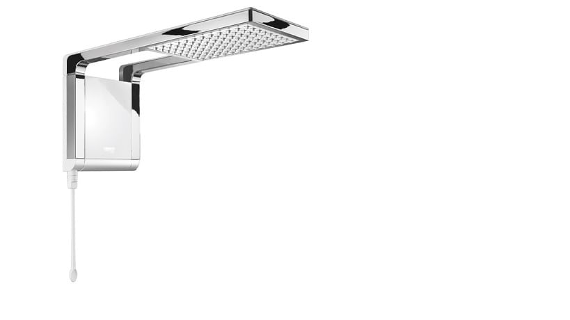 Encontraproduto.com.br - Chuveiro Lorenzetti Acqua Storm Ultra 7800W Branco com Cromado – 220 Volts