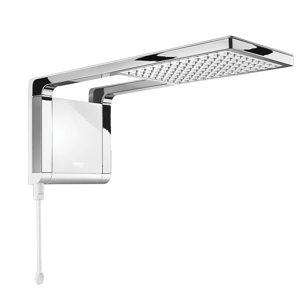 Encontraproduto.com.br - Chuveiro Lorenzetti Acqua Storm Ultra 7800W Branco com Cromado – 220 Volts