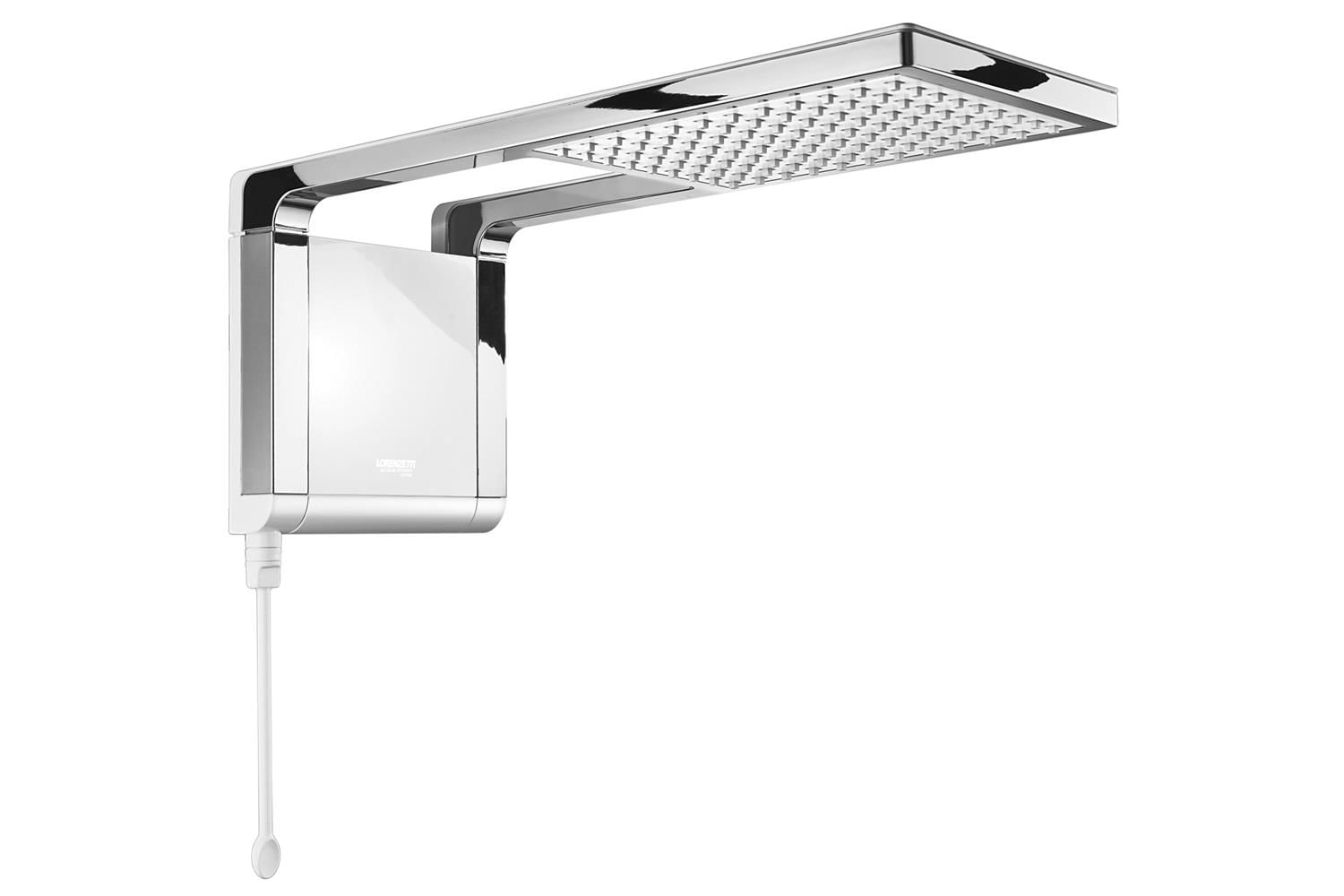 Encontraproduto.com.br - Chuveiro Lorenzetti Acqua Storm Ultra 7800W Branco com Cromado – 220 Volts