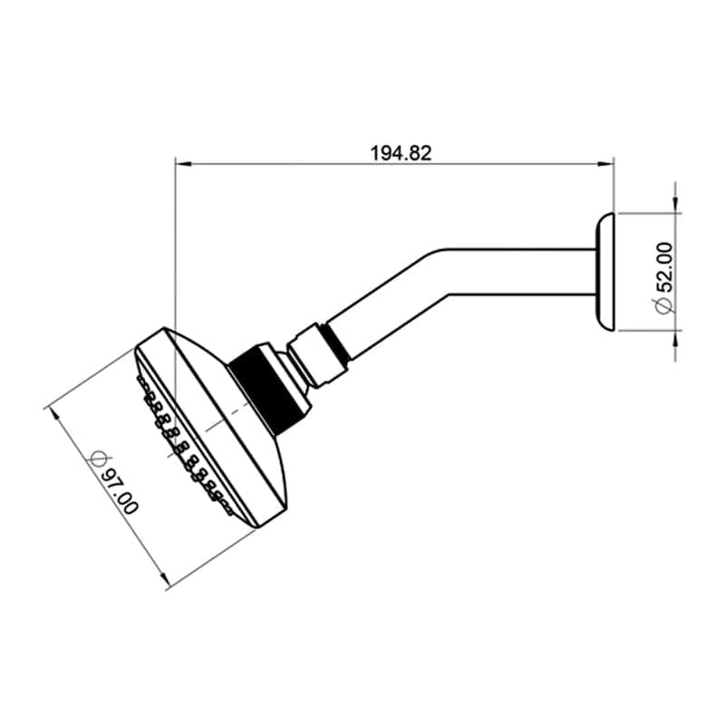 Encontraproduto.com.br - Ducha Lorenzetti De Parede Flatt 7001 F16 Fortti