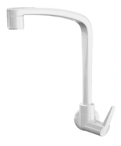 Encontraproduto.com.br - Torneira Cozinha 1168 F71 Parede Flatt Branca - Lorenzetti